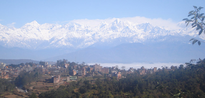 Dhulikhel with Himalayan Background -  himaland.com